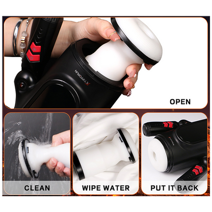 King Kong - 9-Mode Auto-Thrusting & Heating Masturbator - Easy to Clean | Hexxme